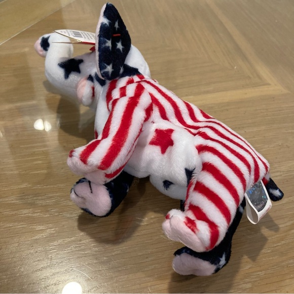 NWT Vintage "Righty 2000" Beanie Baby. Date of birth 7/4/2000. - Picture 9 of 15